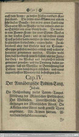 Cap. IV. Der Annäbergische Todten-Tantz