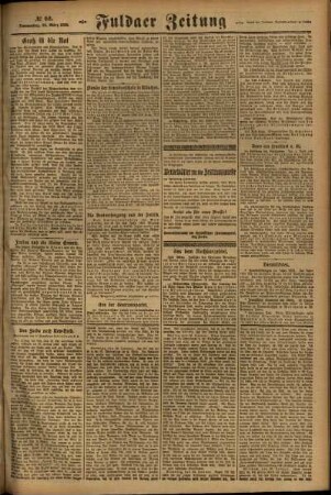 Zweite Ausgabe vom Donnerstag, den 23. März 1922.