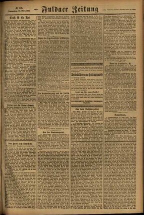 Zweite Ausgabe vom Donnerstag, den 23. März 1922.