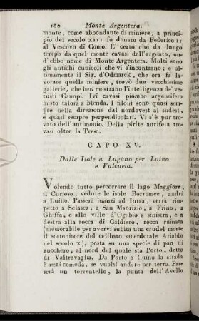 Capo XV. Dalle Isole a Lugano per Luino e Valcuvia.
