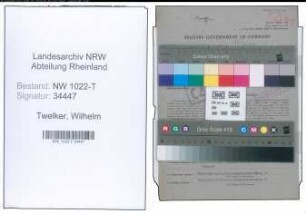 Entnazifizierung Wilhelm Twelker , geb. 11.08.1912 (Justizangestellter)