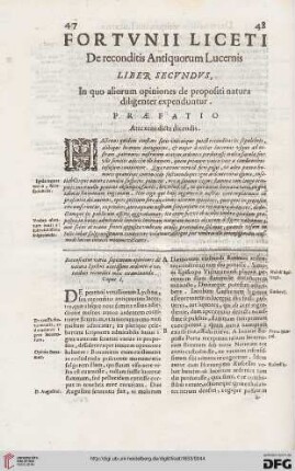 Liber secundus: In quo aliorum opiniones de propositi natura diligenter expeduntur