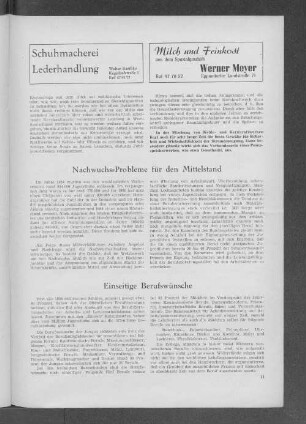 Nachwuchs-Probleme für den Mittelstand