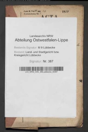 Erblasser: Foerste, Anne Margarethe Engel, geb. Eigenbrodt: