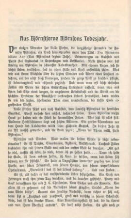196-202 Aus Björnstjerne Björnsons Todesjahr