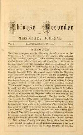 No. 1. January - February, 1874