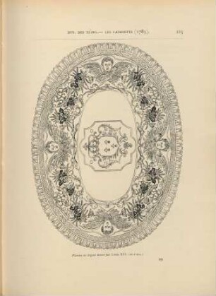 Plateau en argent donné par Louis XVI
