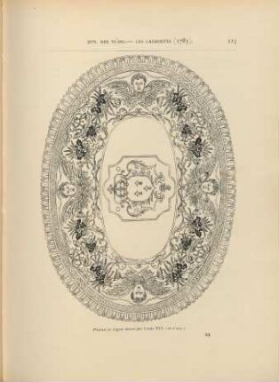 Plateau en argent donné par Louis XVI