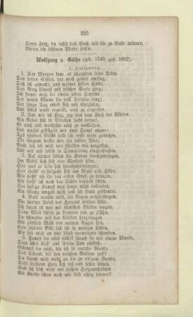 Wolfgang v. Göthe (geb. 1749, gest. 1832)