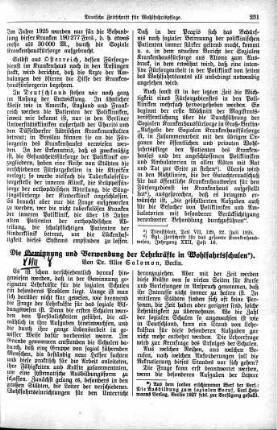 Die Gewinnung und Verwendung der Lehrkräfte in Wohlfahrtsschulen