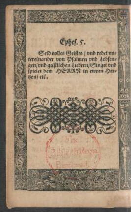 Ephes. 5.