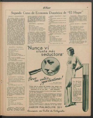 Segundo curso de economía doméstica de "El Hogar"
