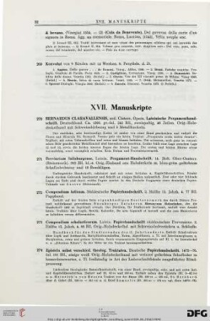 Manuskripte (Nr. 270-300)