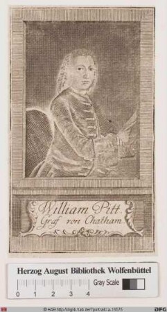 Bildnis William Pitt d. Ä., 1766 1. Earl of Chatham