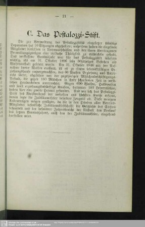 C. Das Pestalozzistift