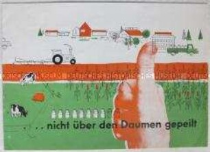 Propagandaschrift der SED-Bezirksleitung Karl-Marx-Stadt zur Kollektivierung der Landwirtschaft