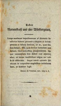 Physiologische Fragmente. 1. (1797)
