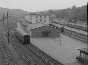 Aue Bahnhof, Bahnsteige