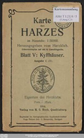 Blatt 5: Kyffhäuser : Messtischblätter: Heringen, Kelbra, Sondershausen, Frankenhausen