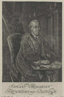 Bildnis des Johann Friedrich, Freyherr von Cronegk