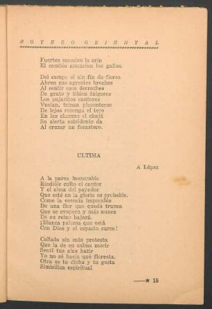 Última