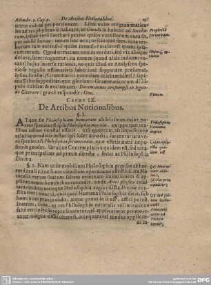 Caput IX. De Artibus Notionalibus.