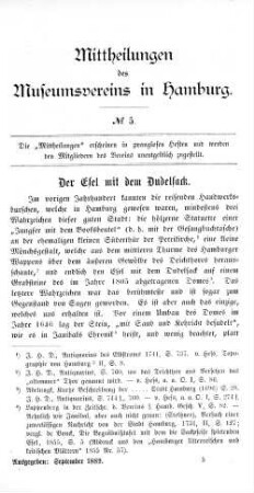 Der Esel mit dem Dudelsack.