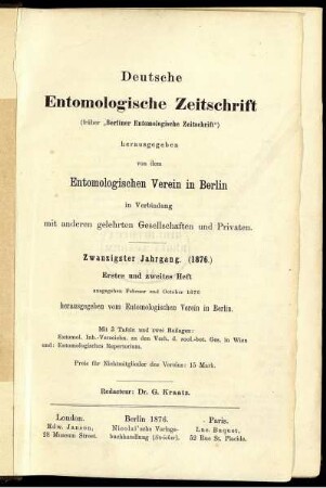 20: Deutsche entomologische Zeitschrift