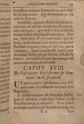 Caput XVIII. De Visitatione Ecclesiarum & Oratione in iis facienda.