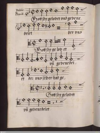 Balduinus Hoyoul : Gott sey gelobet und gebenedeiet