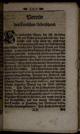 Vorrede des Teutschen Uebersetzers.