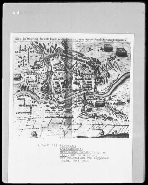 Lippstadt mit Darstellung der Belagerung der Stadt