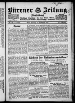 Bürener Zeitung. 1896-1935