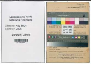 Entnazifizierung Jakob Bergrath , geb. 17.01.1909 (Arbeiter)