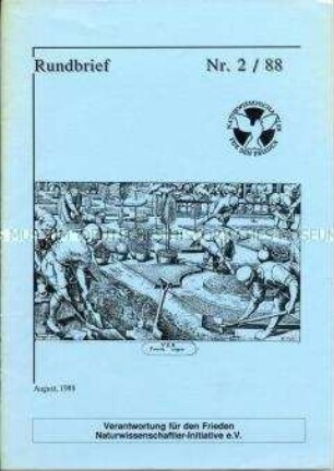 Rundbrief einer Friedensinitiative von Naturwissenschaftlern - Sachkonvolut