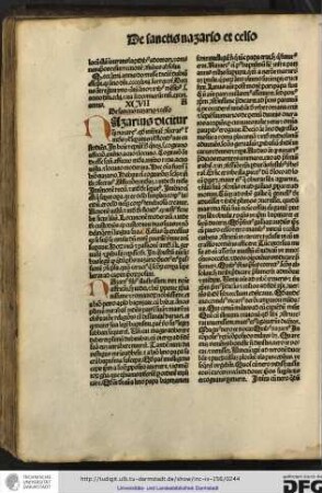 XCVII. De sanctis Nazario et Celso.