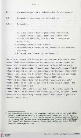 Untersuchungen zum traditionellen Schnitzhandwerk