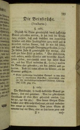 Die Beinbrüche. (Fracturae.)