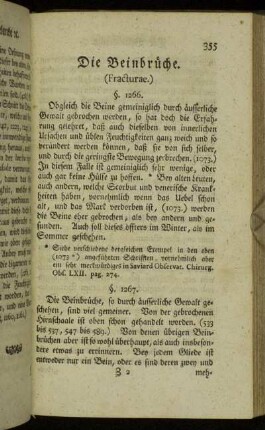 Die Beinbrüche. (Fracturae.)