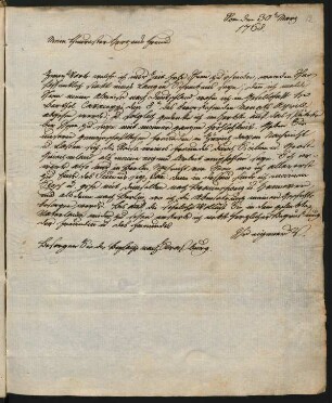 Rom, 30. März 1768