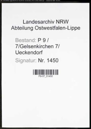 Heiratsregister Standesamt Gelsenkirchen 7 Ueckendorf