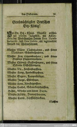Großmächtigster Teutscher Ertz-König!