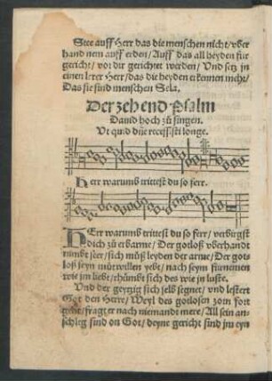 Der zehend Psalm ...