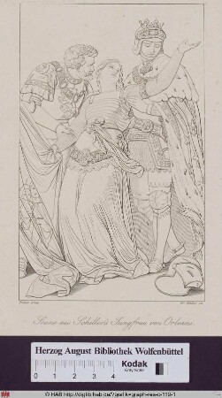 Szene aus der Jungfrau von Orleans von Friedrich Schiller.