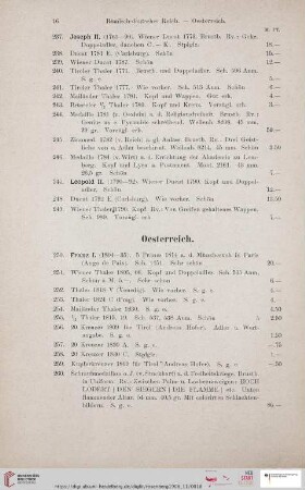 Oesterreich (Nr. 250-284)