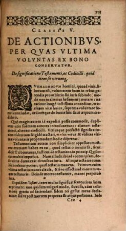 Ioannis Oldendorpii Ivrisc. Clarissimi, Actionvm Forensivm Progymnasmata : Interpretatio Item, Complectens Vniversi Iuris cognitionem: quid cuiq[ue] vel agendo persequi, vel excipiendo defender liceat; ex bono et aequo. In Classes Septem Distincta, [2]