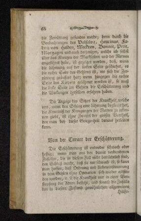 Von der Curart der Erschütterung.