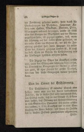 Von der Curart der Erschütterung.