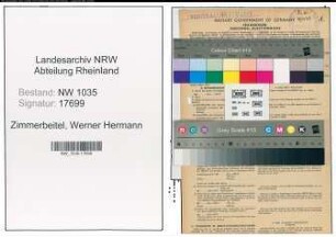 Entnazifizierung Werner Hermann Zimmerbeitel , geb. 11.02.1915 (Technischer Angestellter)