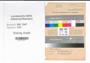 Entnazifizierung Ewald Doering , geb. 14.01.1900 (Justizangestellter)